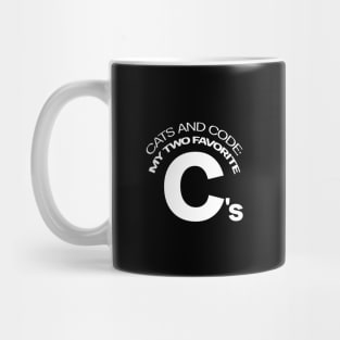 Cats and Code: My Two Favorite C's Mug